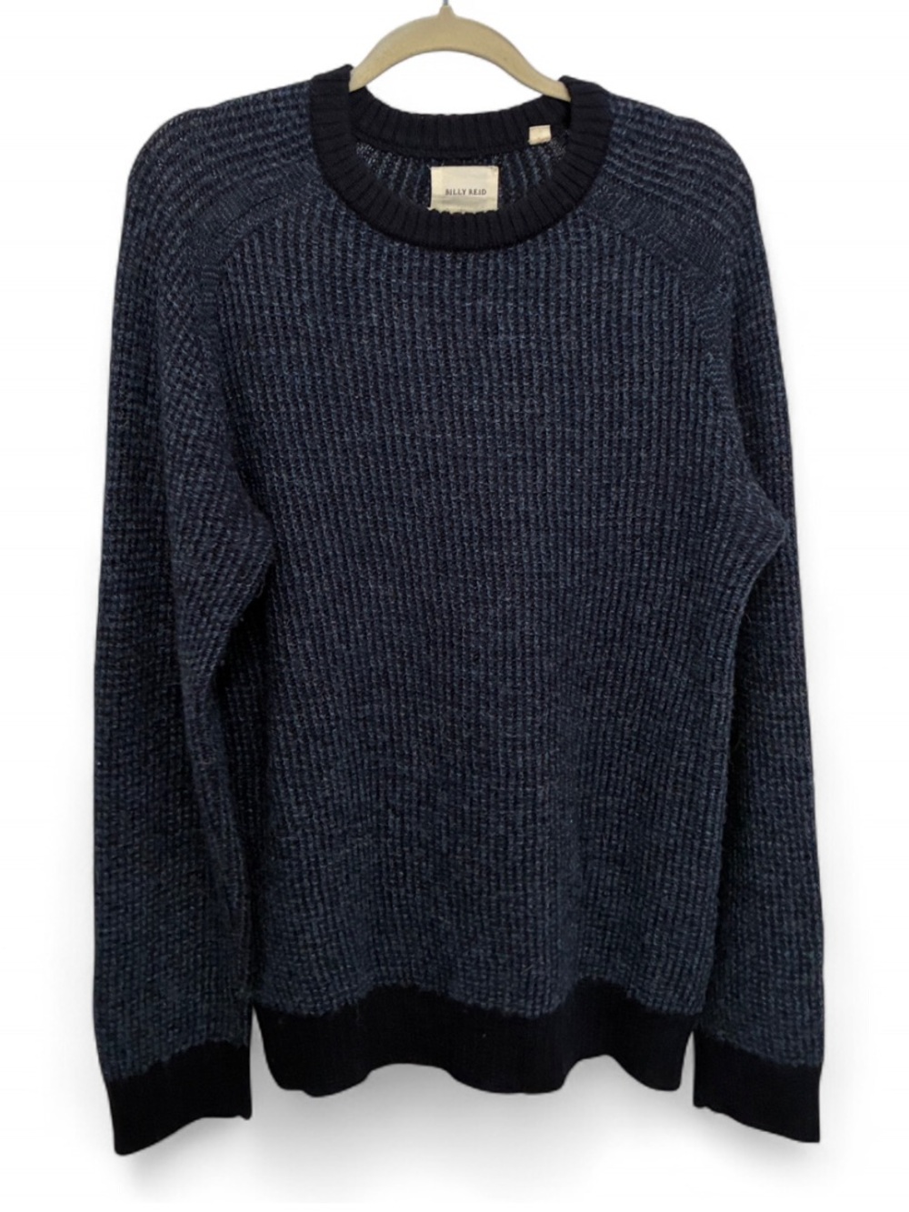 Billy Reid Men's Alpaca Crewneck Sweater in Blue